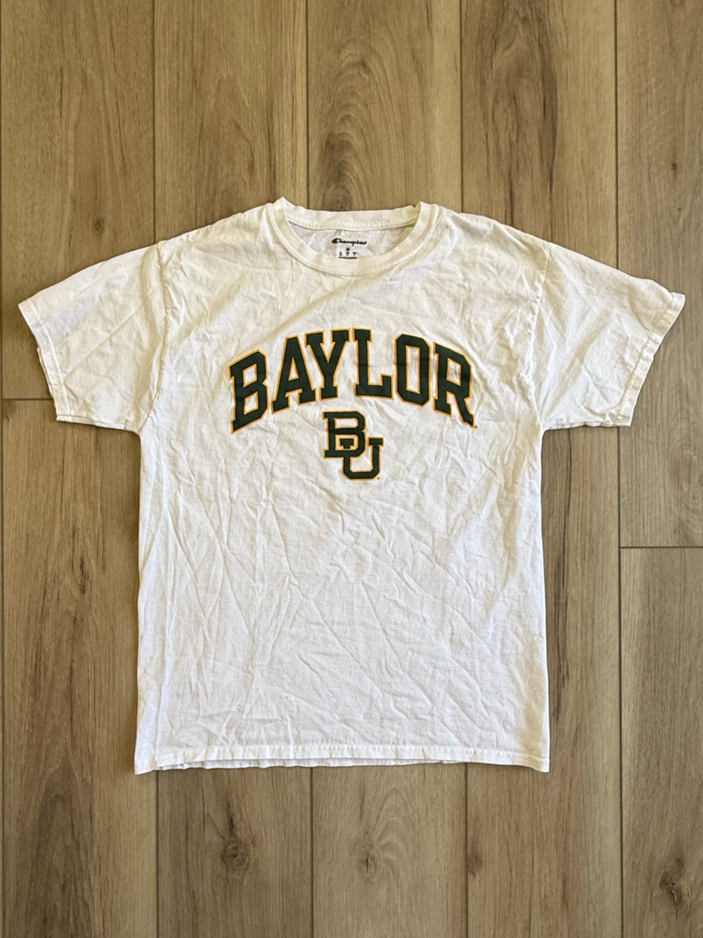 Champion Baylor University white t-shirt